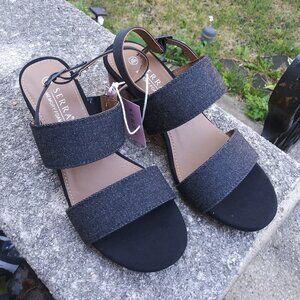 New Without Tag (NWOT): Black Denim Slingback Size 8